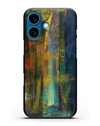 Чехол Абстрактная картина 599 (Рихтер Герхард) силиконовый для iPhone 16