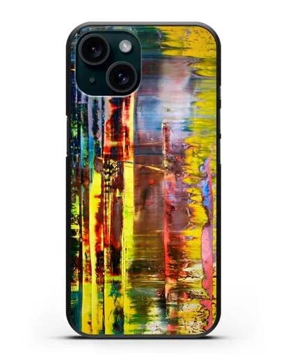 Чехол Абстрактная картина 780-1 (Рихтер Герхард) силиконовый для iPhone 15