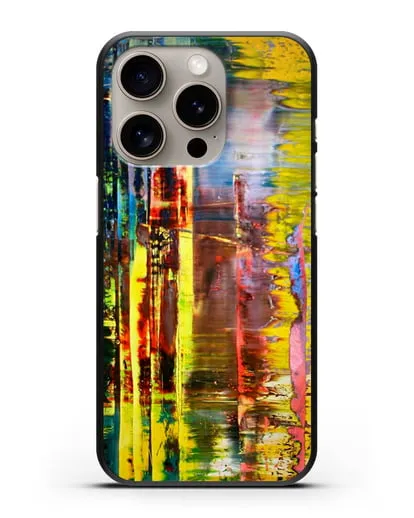 Чехол Абстрактная картина 780-1 (Рихтер Герхард) силиконовый для iPhone 15 Pro