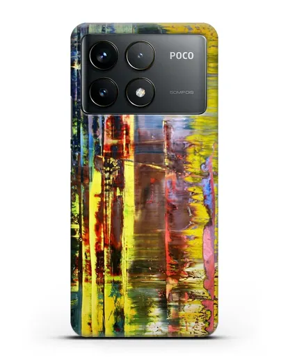 Чехол Абстрактная картина 780-1 (Рихтер Герхард) силиконовый для Xiaomi Poco F6 Pro