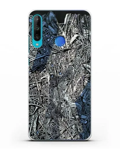 Чехол Абстрактная композиция (Марчук Иван) силиконовый для Honor 9C