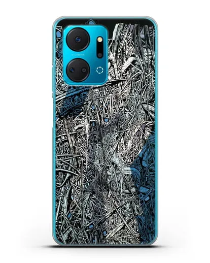 Чехол Абстрактная композиция (Марчук Иван) силиконовый для Honor X7a Plus