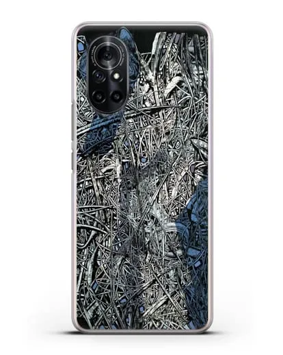 Чехол Абстрактная композиция (Марчук Иван) силиконовый для Huawei Nova 8