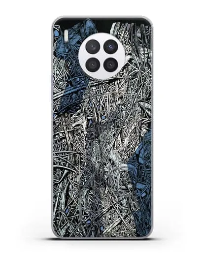 Чехол Абстрактная композиция (Марчук Иван) силиконовый для Huawei Nova 8i