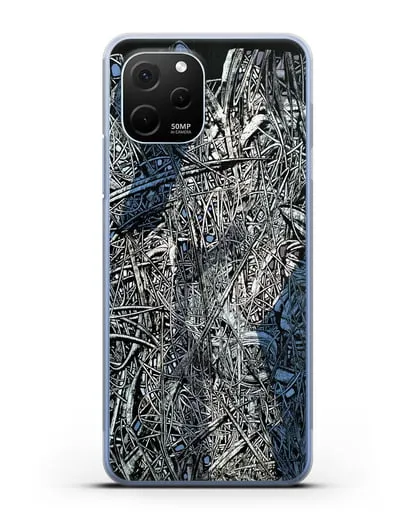 Чехол Абстрактная композиция (Марчук Иван) силиконовый для Huawei Nova Y61