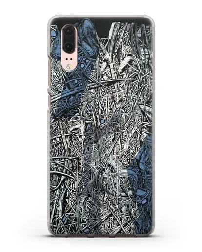 Чехол Абстрактная композиция (Марчук Иван) силиконовый для Huawei P20