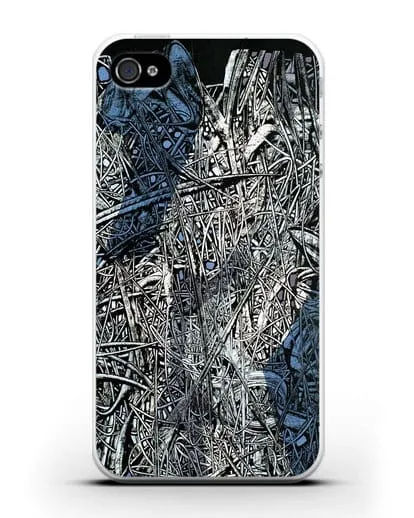 Чехол Абстрактная композиция (Марчук Иван) силиконовый для iPhone 4/4s