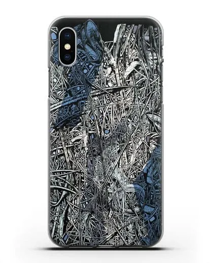 Чехол Абстрактная композиция (Марчук Иван) силиконовый для iPhone XS
