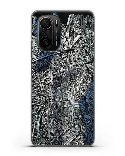 Чехол Абстрактная композиция (Марчук Иван) силиконовый для Xiaomi Poco F3