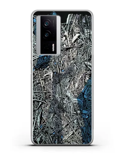 Чехол Абстрактная композиция (Марчук Иван) силиконовый для Xiaomi Poco F5 Pro