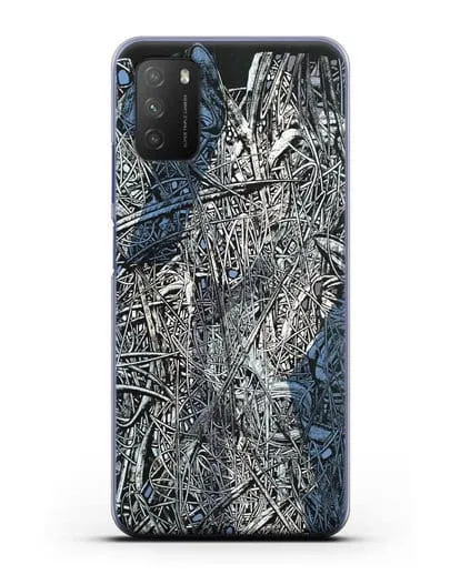 Чехол Абстрактная композиция (Марчук Иван) силиконовый для Xiaomi Poco M3