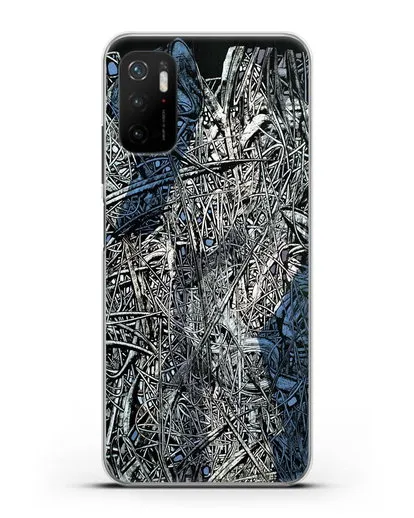 Чехол Абстрактная композиция (Марчук Иван) силиконовый для Xiaomi Poco M3 Pro