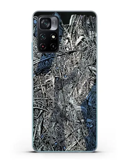 Чехол Абстрактная композиция (Марчук Иван) силиконовый для Xiaomi Poco M4 Pro 5G