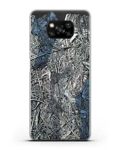 Чехол Абстрактная композиция (Марчук Иван) силиконовый для Xiaomi Poco X3
