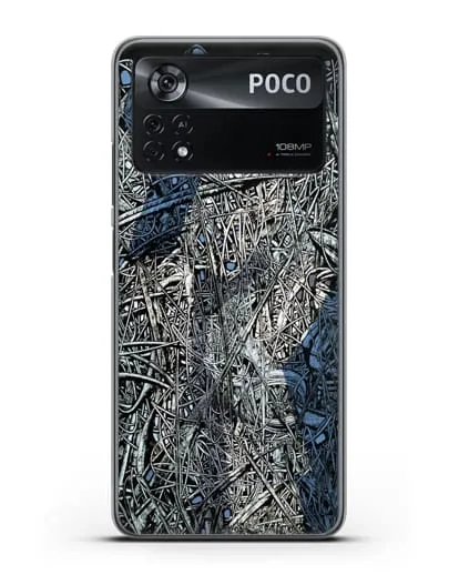 Чехол Абстрактная композиция (Марчук Иван) силиконовый для Xiaomi Poco X4 Pro