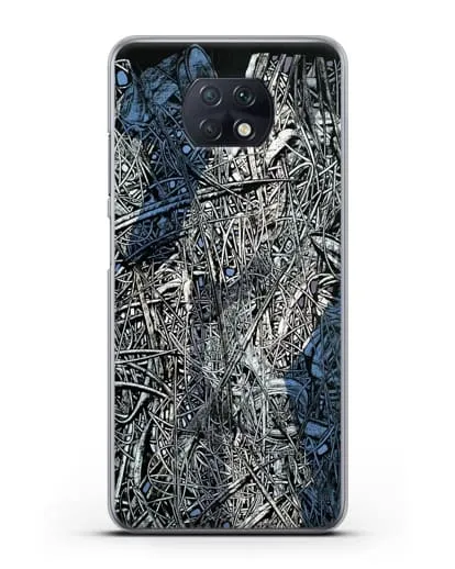 Чехол Абстрактная композиция (Марчук Иван) силиконовый для Xiaomi Redmi Note 9T