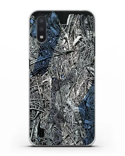 Чехол Абстрактная композиция (Марчук Иван) силиконовый для Samsung Galaxy A01 [SM-A015F]