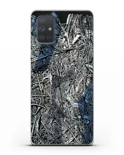 Чехол Абстрактная композиция (Марчук Иван) силиконовый для Samsung Galaxy A71 [SM-A715F]