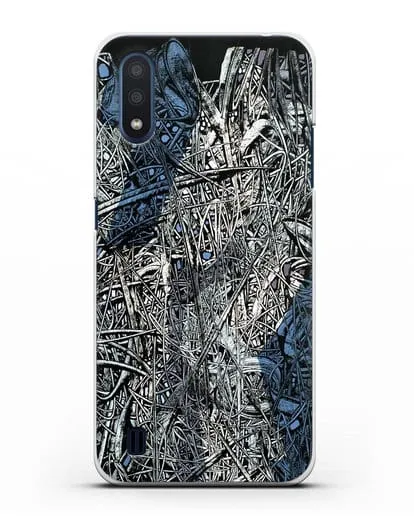 Чехол Абстрактная композиция (Марчук Иван) силиконовый для Samsung Galaxy M01 [SM-M015F]
