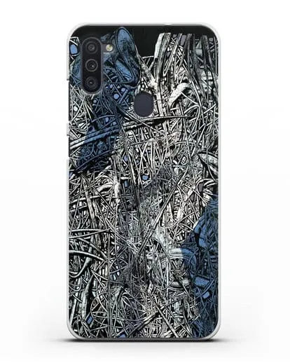Чехол Абстрактная композиция (Марчук Иван) силиконовый для Samsung Galaxy M11 [SM-M115F]
