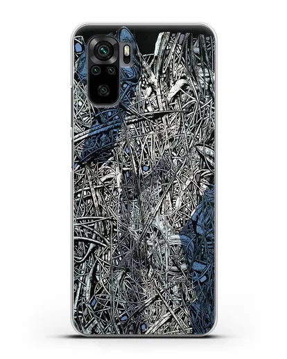 Чехол Абстрактная композиция (Марчук Иван) силиконовый для Xiaomi Redmi Note 10S