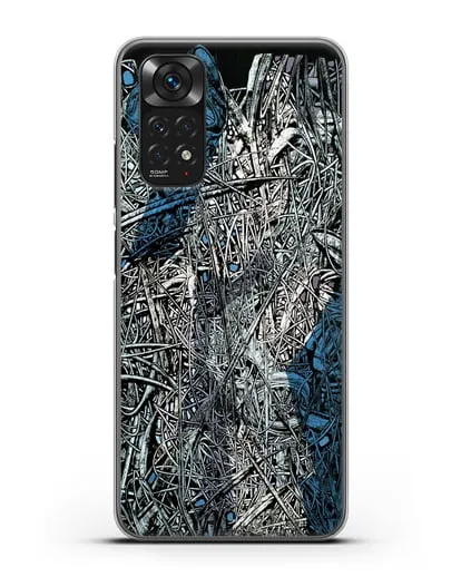 Чехол Абстрактная композиция (Марчук Иван) силиконовый для Xiaomi Redmi Note 11S