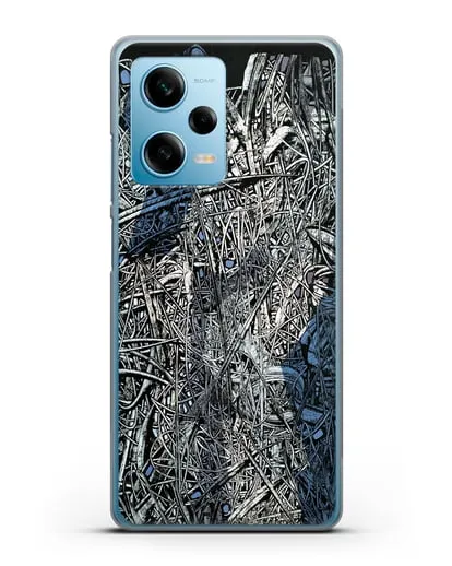 Чехол Абстрактная композиция (Марчук Иван) силиконовый для Xiaomi Redmi Note 12 5G
