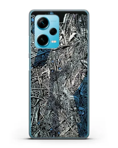 Чехол Абстрактная композиция (Марчук Иван) силиконовый для Xiaomi Redmi Note 12 Pro Plus