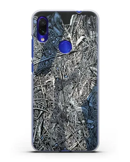Чехол Абстрактная композиция (Марчук Иван) силиконовый для Xiaomi Redmi Note 7
