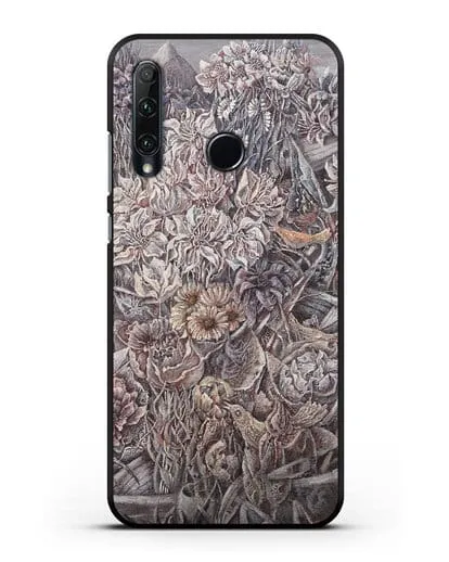 Чехол Лодки заросшие цветами (Марчук Иван) силиконовый для Honor 20e