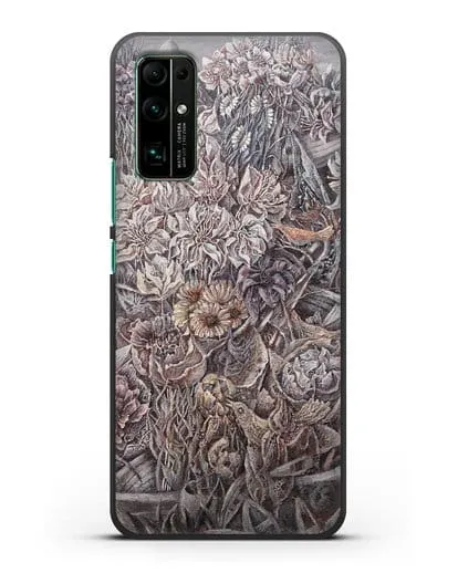 Чехол Лодки заросшие цветами (Марчук Иван) силиконовый для Honor 30