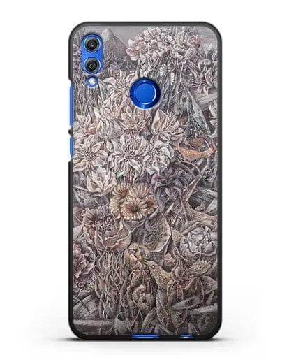 Чехол Лодки заросшие цветами (Марчук Иван) силиконовый для Honor 8X