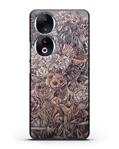 Чехол Лодки заросшие цветами (Марчук Иван) силиконовый для Honor 90