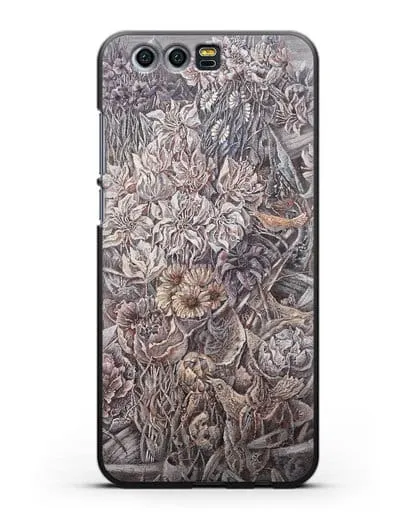 Чехол Лодки заросшие цветами (Марчук Иван) силиконовый для Honor 9