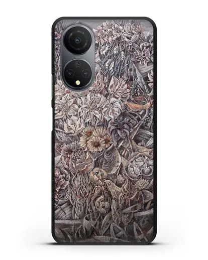 Чехол Лодки заросшие цветами (Марчук Иван) силиконовый для Honor X7