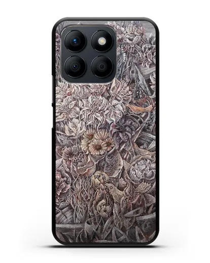 Чехол Лодки заросшие цветами (Марчук Иван) силиконовый для Honor X8b