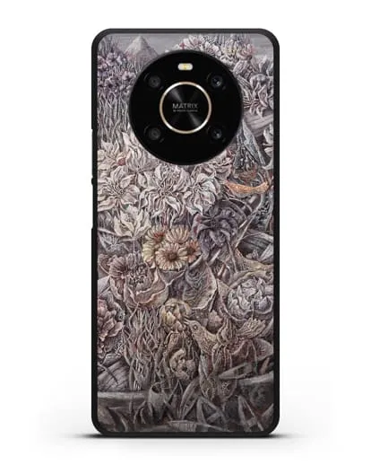 Чехол Лодки заросшие цветами (Марчук Иван) силиконовый для Honor X9