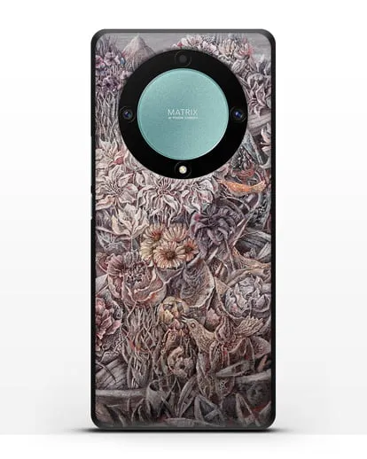 Чехол Лодки заросшие цветами (Марчук Иван) силиконовый для Honor X9a