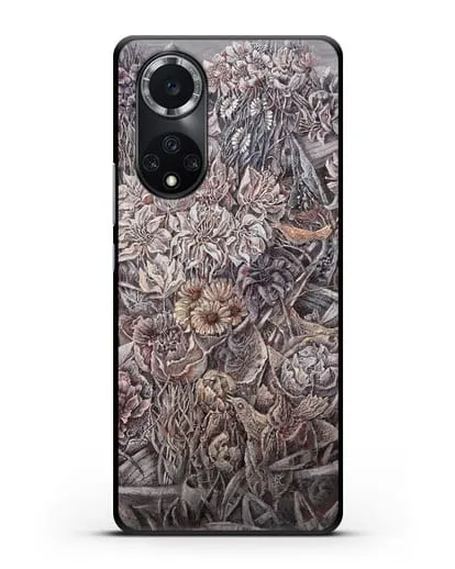 Чехол Лодки заросшие цветами (Марчук Иван) силиконовый для Huawei Nova 9