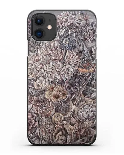 Чехол Лодки заросшие цветами (Марчук Иван) силиконовый для iPhone 11