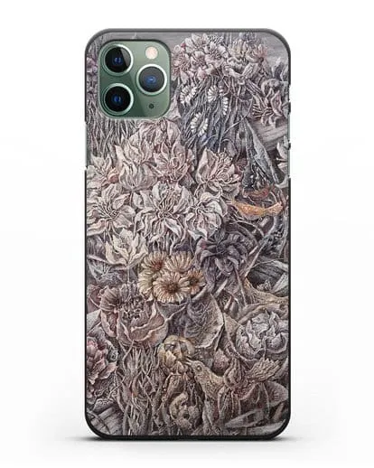 Чехол Лодки заросшие цветами (Марчук Иван) силиконовый для iPhone 11 Pro