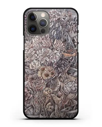 Чехол Лодки заросшие цветами (Марчук Иван) силиконовый для iPhone 12 Pro