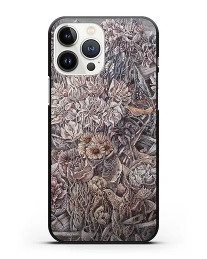 Чехол Лодки заросшие цветами (Марчук Иван) силиконовый для iPhone 13 Pro Max