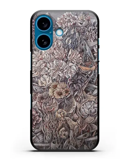 Чехол Лодки заросшие цветами (Марчук Иван) силиконовый для iPhone 16