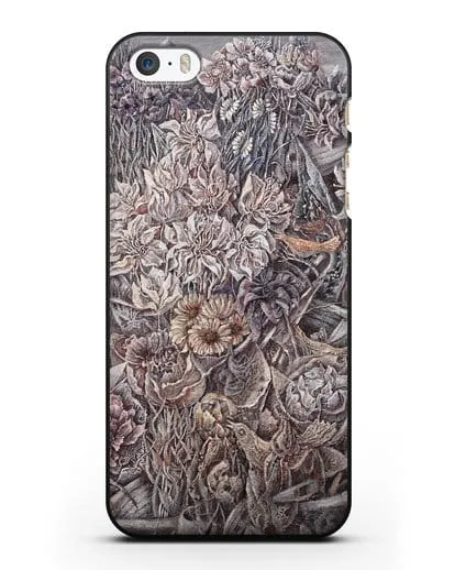 Чехол Лодки заросшие цветами (Марчук Иван) силиконовый для iPhone 5/5s/SE