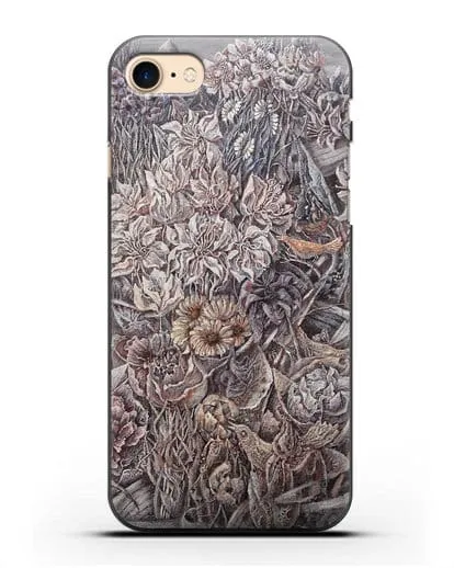 Чехол Лодки заросшие цветами (Марчук Иван) силиконовый для iPhone 8