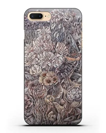 Чехол Лодки заросшие цветами (Марчук Иван) силиконовый для iPhone 7 Plus