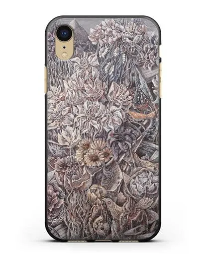 Чехол Лодки заросшие цветами (Марчук Иван) силиконовый для iPhone XR