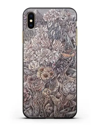 Чехол Лодки заросшие цветами (Марчук Иван) силиконовый для iPhone XS Max