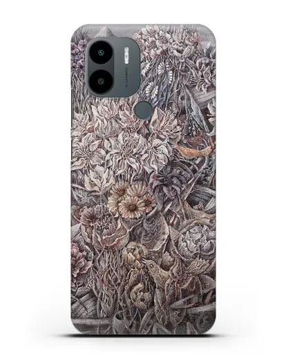 Чехол Лодки заросшие цветами (Марчук Иван) силиконовый для Xiaomi Poco C51